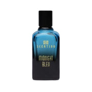 Scentido Midnight Bleu Eau de Parfum spray in 2.5 oz bottle, featuring a sleek design and deep blue fragrance bottle.