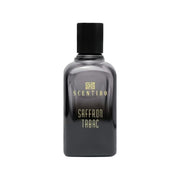 Scentido Saffron Tabac Eau de Parfum spray bottle, 2.5 oz (75ml), showcasing elegant packaging and product label.