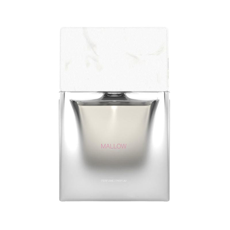 Sora Dora Mallow Extrait spray bottle, 1.7 oz (50ml), with clear label and spray nozzle, showcasing the Sora Dora branded product.