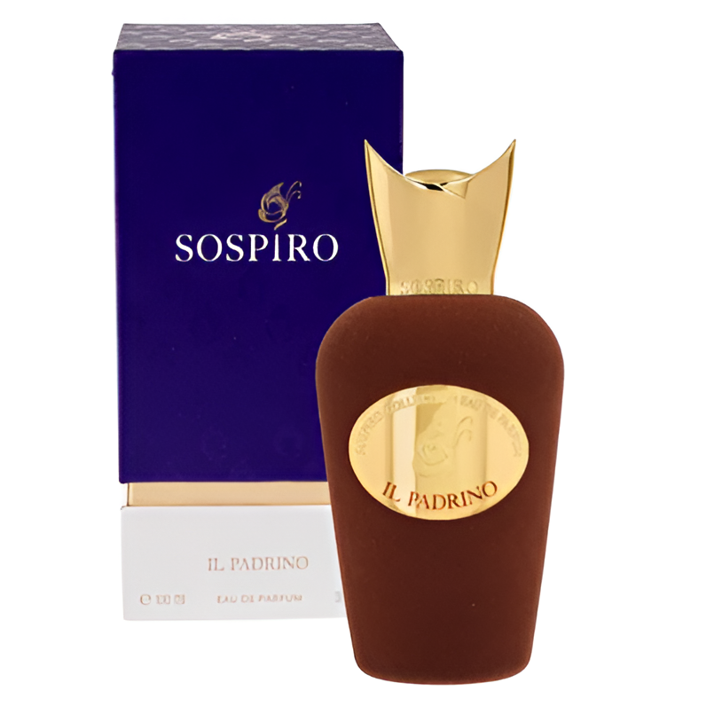 Sospiro Il Padrino Eau de Parfum tester bottle, 3.4 oz, spray, elegant fragrance packaging, luxury scent by Sospiro