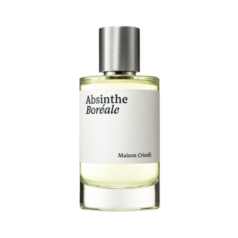 Maison Crivelli Absinthe Boréale Eau de Parfum spray with elegant bottle and intricate label design.