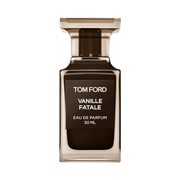 Tom Ford Vanille Fatale Eau de Parfum spray, 1.7 oz (50ml), featuring warm vanilla and rich floral notes in a sleek bottle.