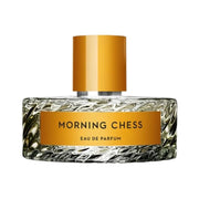 Vilhelm Parfumerie Morning Chess Eau de Parfum spray bottle, 3.4 oz (100ml), elegant packaging and fragrance details visible.