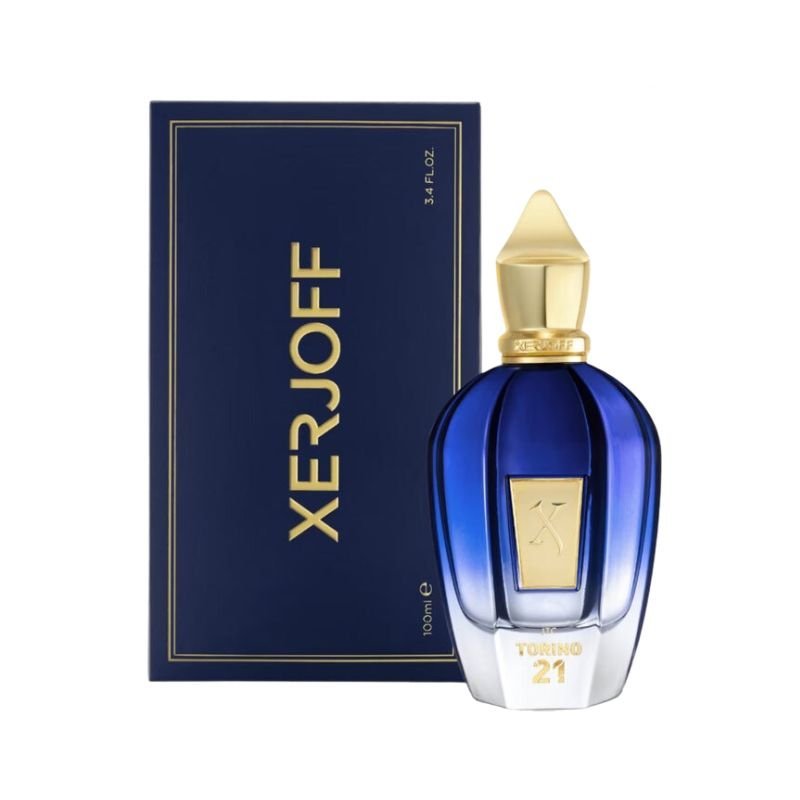 Xerjoff Torino21 Eau de Parfum spray in 1.7 oz (50ml), showcasing the elegant bottle and luxurious fragrance design.
