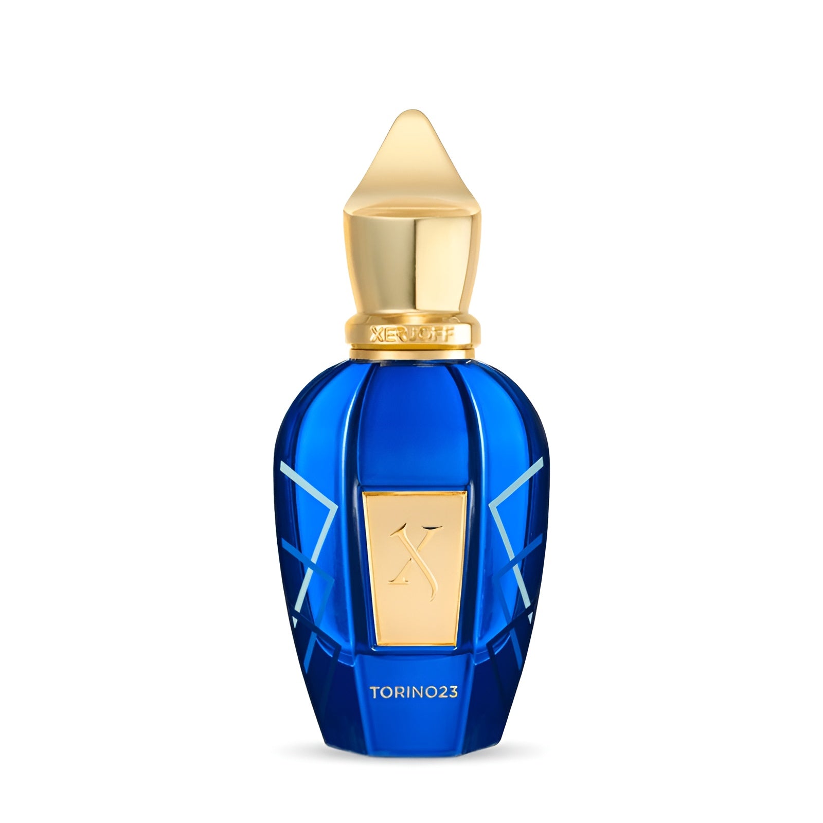 Xerjoff Torino23 Eau de Parfum spray bottle, 1.7 oz (50ml), elegant fragrance bottle with intricate design.