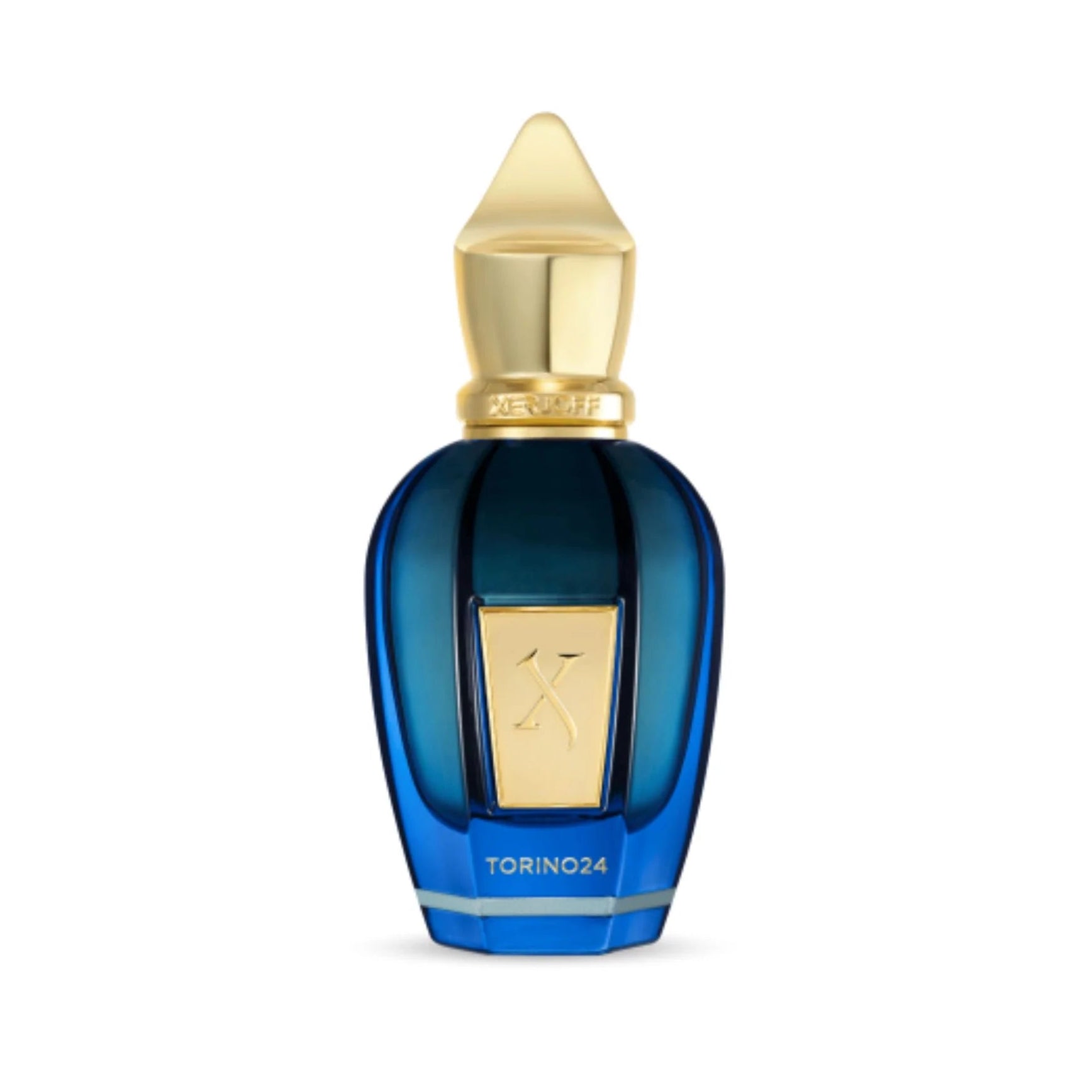 Xerjoff Torino24 Eau de Parfum spray bottle, 1.7 oz (50ml), elegant glass bottle with a sleek cap, showcasing the luxury fragrance.