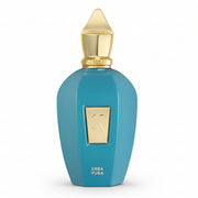 Xerjoff Erba Pura Eau de Parfum spray bottle, 3.4 oz (100ml), elegant glass bottle with fragrance details visible.